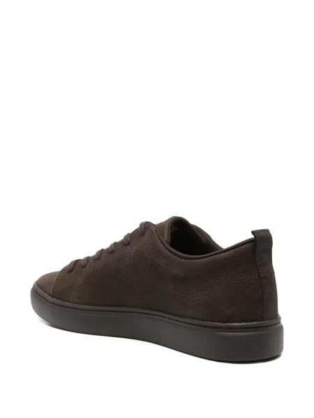 Sneakerși Paul Smith cu șireturi din piele maro