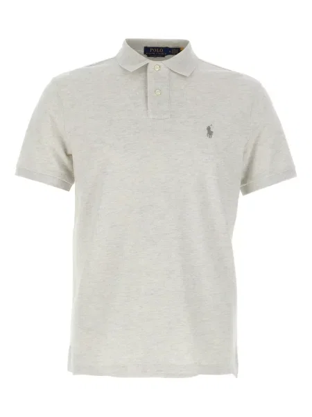 Polo Polo Ralph Lauren din material terry cu broderie albastru