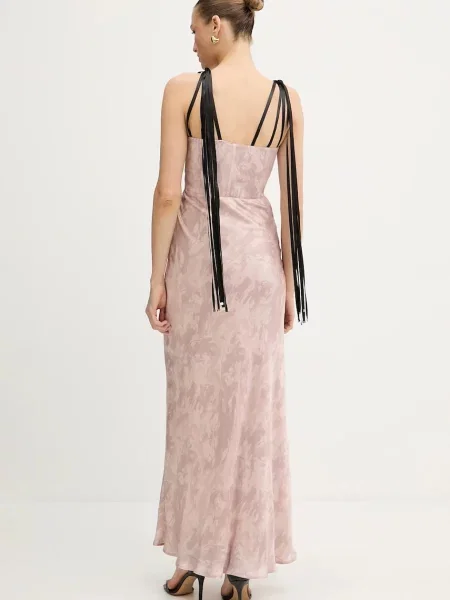Maksi sukienka maxi Pinko elegancka różowa