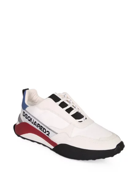 Sneakerși Dsquared2 cu imagine alb