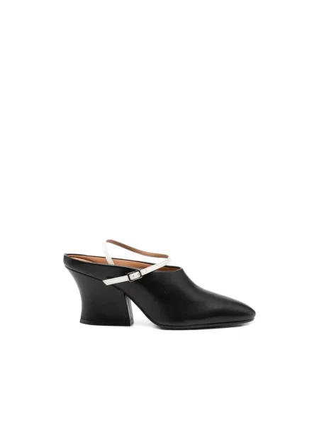Czółenka Jil Sander skórzana niebieska