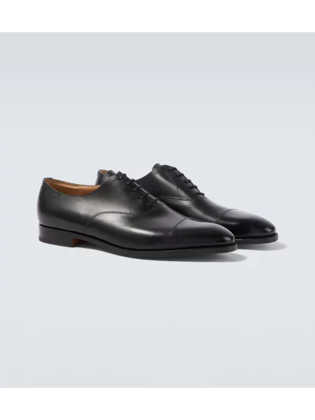 Pantofi derby John Lobb din piele negru