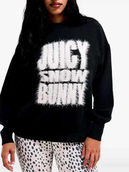 Pulover Juicy Couture cu autograf negru