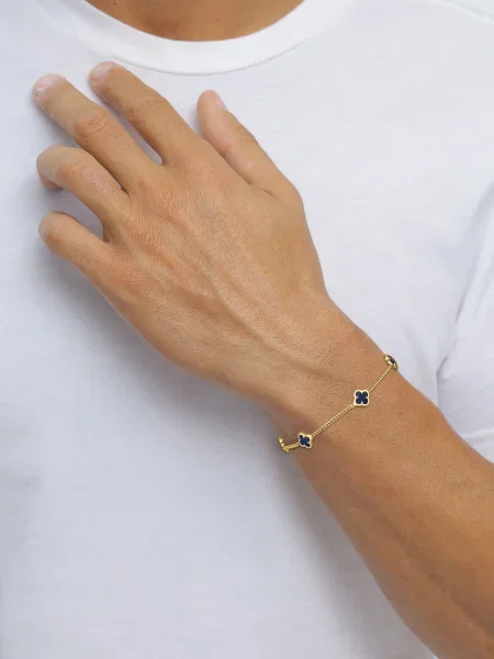 KUZZOI Náramok zlatá čierna