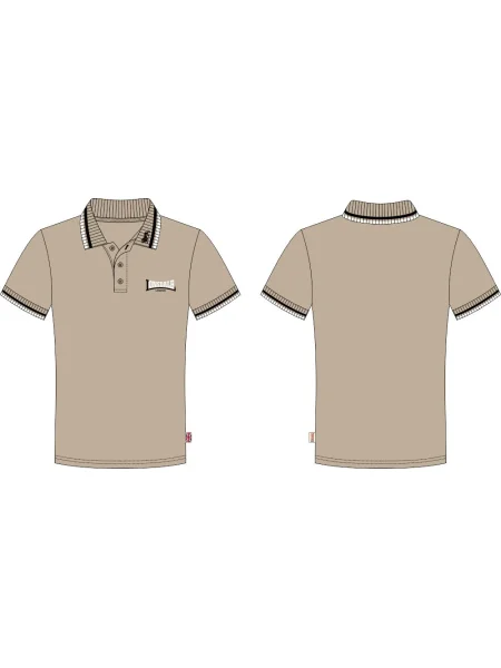 Polo majica Lonsdale s kratkimi rokavi bež