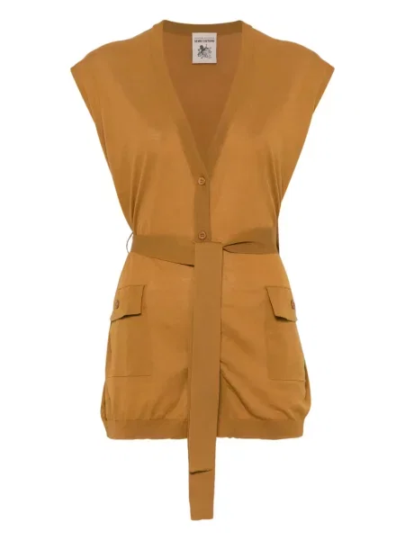 Geacă Semicouture tricotate maro