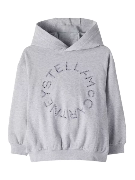 Gyerek kapucnis melegítő felső Stella Mccartney szürke