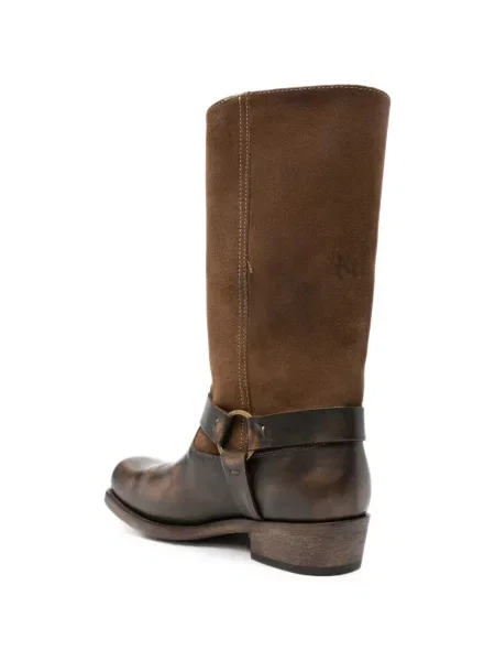 Botine Golden Goose zdrențuiți maro