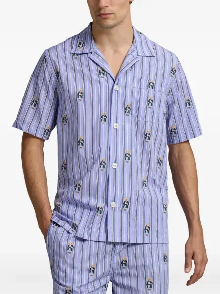 Briaunotas pusiau užtrauktukas zomšinės bokseriai Polo Ralph Lauren balta