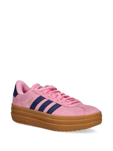 Бягане панталон Adidas на платформе с принт розово