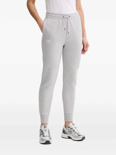 Pantaloni Under Armour cu imagine alergare cu cordon gri