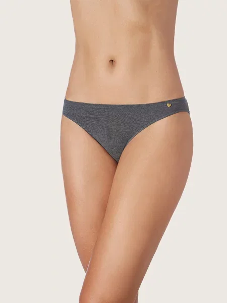 Zd ZERO DEFECTS Chiloți Venus low waist Soy fiber închis gri