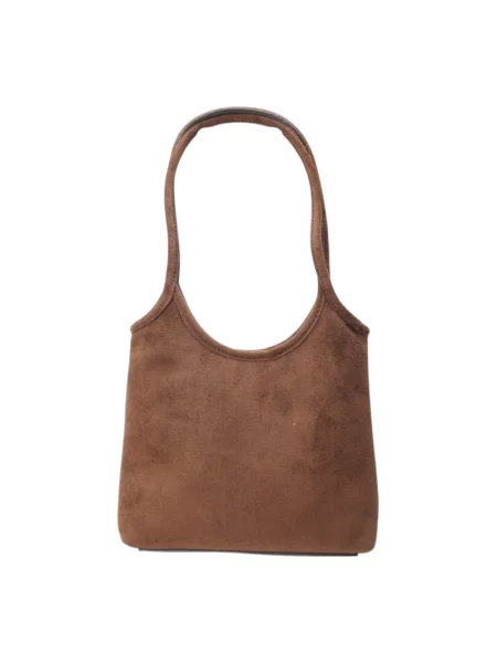 Guess torebka crossbody z imitacji zamszu SAMANTHA brązowa