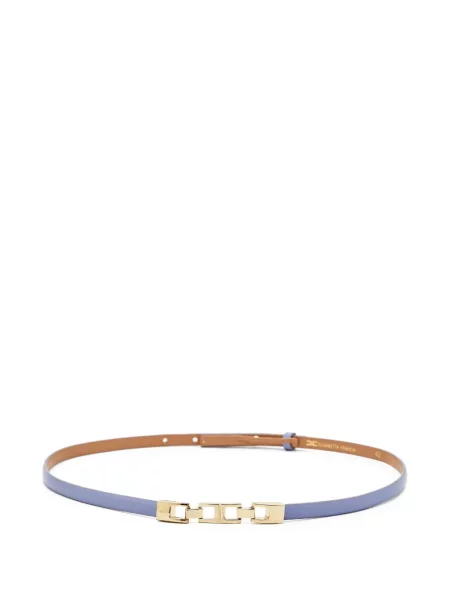 Kožni remen Elisabetta Franchi ljubičasta