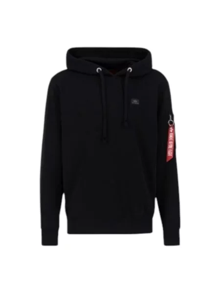 Długa bluza Alpha Industries z długim rękawem czarna