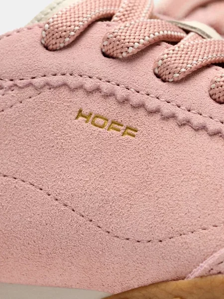 Hoff sneakers din piele întoarsă BRIDGE FL ROSE roz