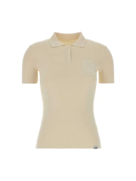 Koszulka polo Mm6 Maison Margiela biała