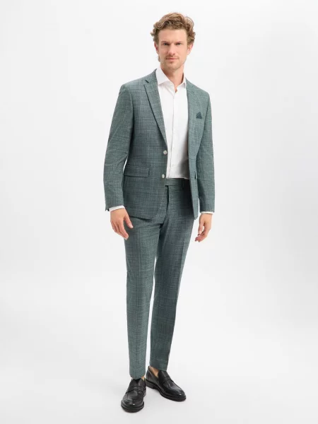 Andrew James garnitur Steven/Mitch Mężczyźni Modern Fit 25 zielony