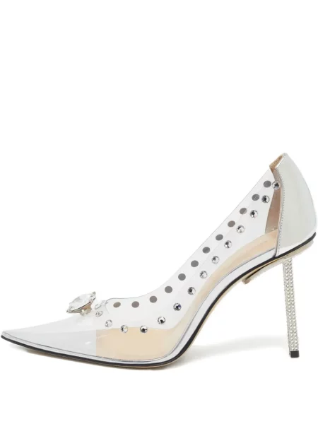 Křišťálové lodičky Mach & Mach bílé