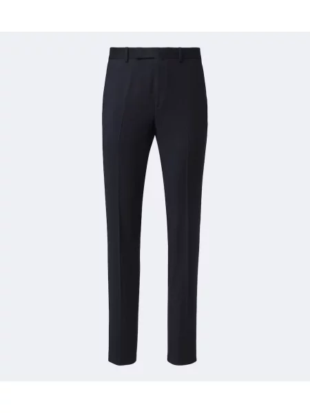 Pantaloni Zegna de lână albastru