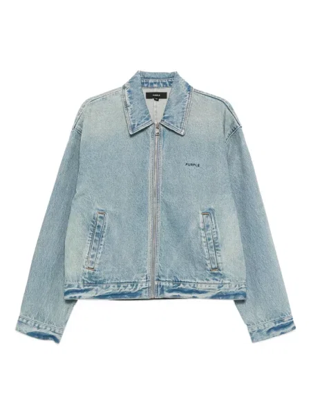 Džínová bunda Purple Brand modrá