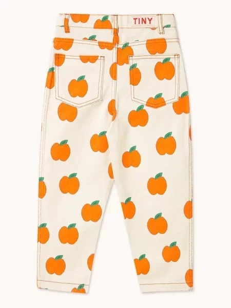 Tinycottons Дитячі джинси APPLES STRAIGHT JEANS