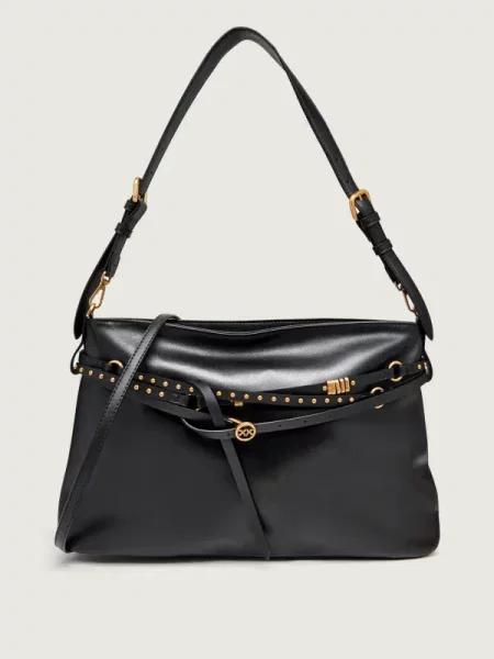 Curea Pinko din piele negru