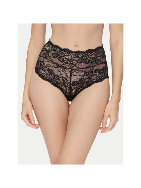 YSABEL MORA Klasične gaćice s visokim strukom crna
