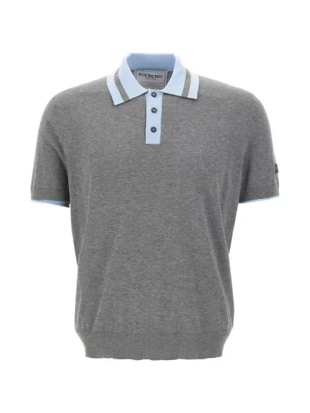 Polo Iceberg cu autograf gri