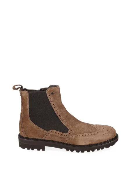 Brogues Baldinini din piele de căprioară maro