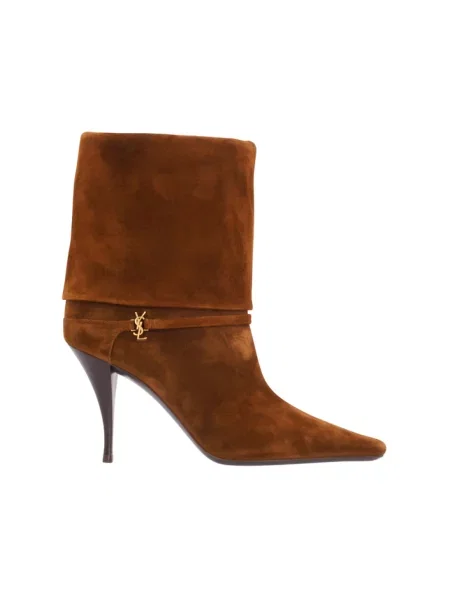 Botki Saint Laurent brązowe