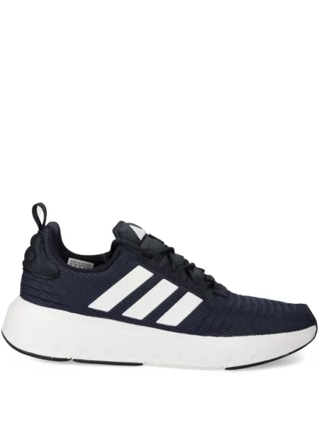 Sneakersy Adidas Terrex w paski z nadrukiem skórzane czarne