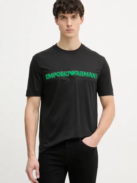 Póló Emporio Armani fekete