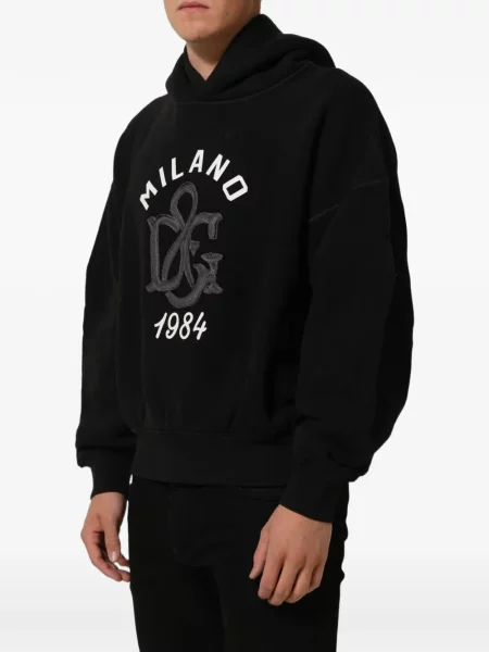 Mikina s kapucňou Dolce & Gabbana čierna