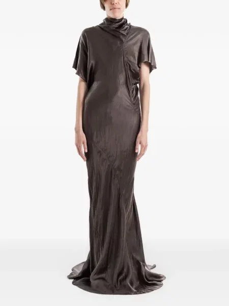 Rochie Rick Owens drapată maro