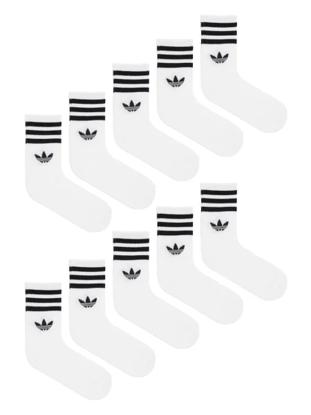 ADIDAS ORIGINALS Nogavice CREW 10 PAIRS črna bela