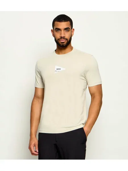 BOSS GREEN Tricou TS_Network Photo | stretch bej
