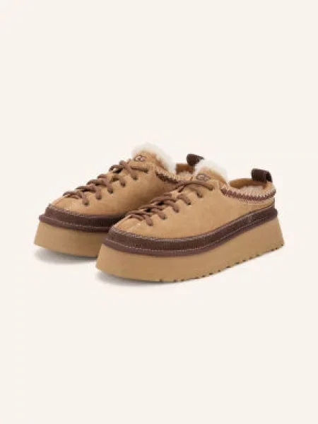 Ugg Šněrovací Polobotky Na Platformě Heritage koňaková / tmavě hnědá