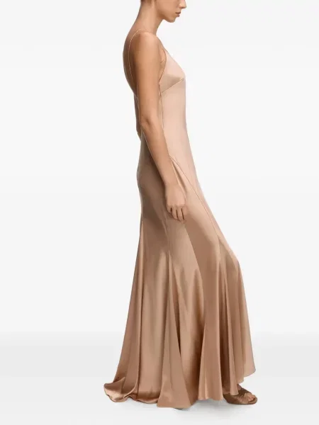 Rochie maxi 12 Storeez de mătase roz