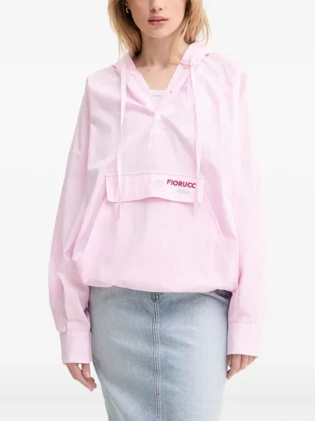 Bluza z kapturem Fiorucci różowa