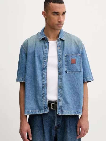 Guess Jeans koszula jeansowa niebieska