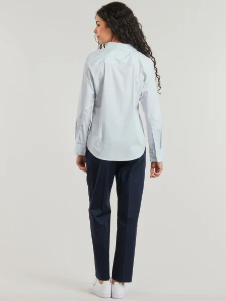 Cămașă Tommy Hilfiger din poplin albastru