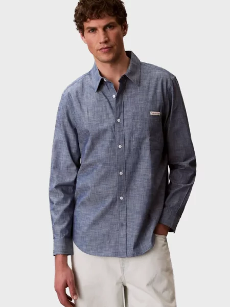 Джинсова сорочка Calvin Klein Jeans синя