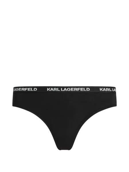 Chiloți tanga Karl Lagerfeld cu autograf negru
