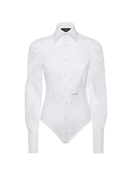 Body Dsquared2 din poplin alb
