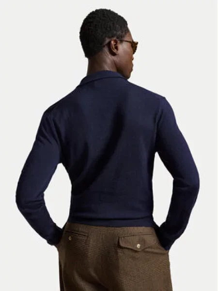 POLO RALPH LAUREN Gyapjú tenisz póló kék