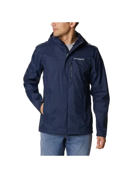 Columbia kurtka przeciwdeszczowa Pouring Adventure III Jacket Collegiate Navy M granatowa