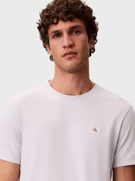 Класична футболка Calvin Klein Jeans з джерсі сіра