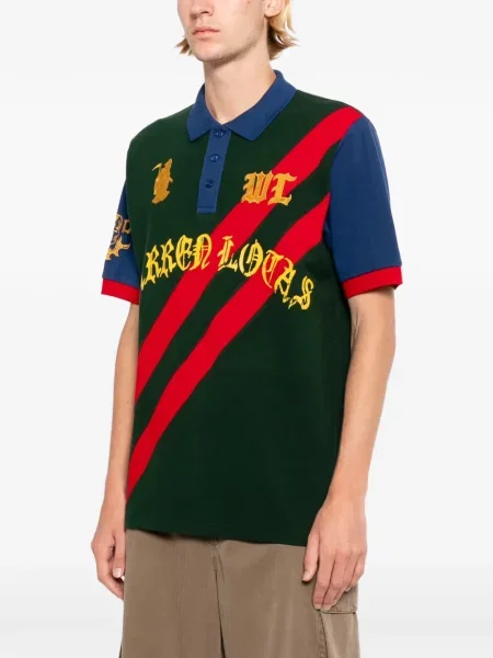 Ριγέ polo Warren Lotas με κέντημα πράσινο