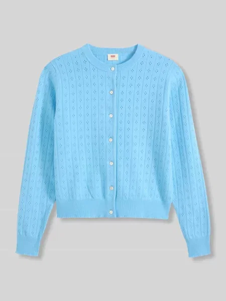 Kardigan rozpinany o kroju regular fit z mieszanki bawełny Levi's błękitny